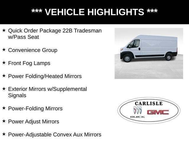 2025 Ram ProMaster Tradesman 3500