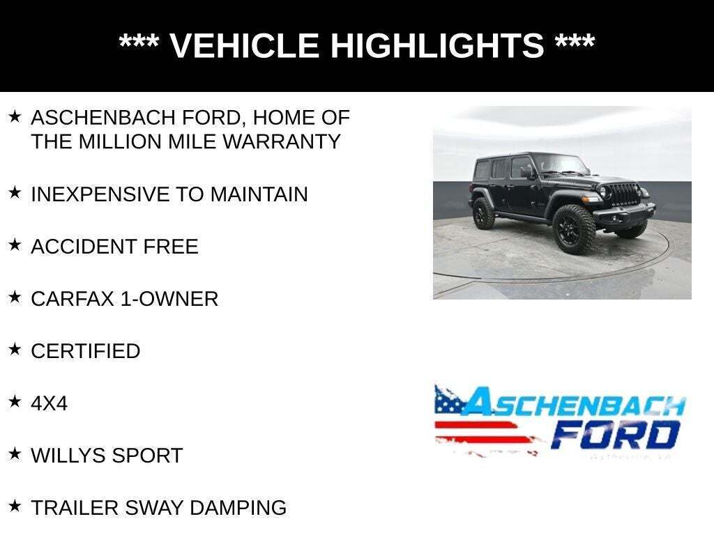 2021 Jeep Wrangler Unlimited Sport