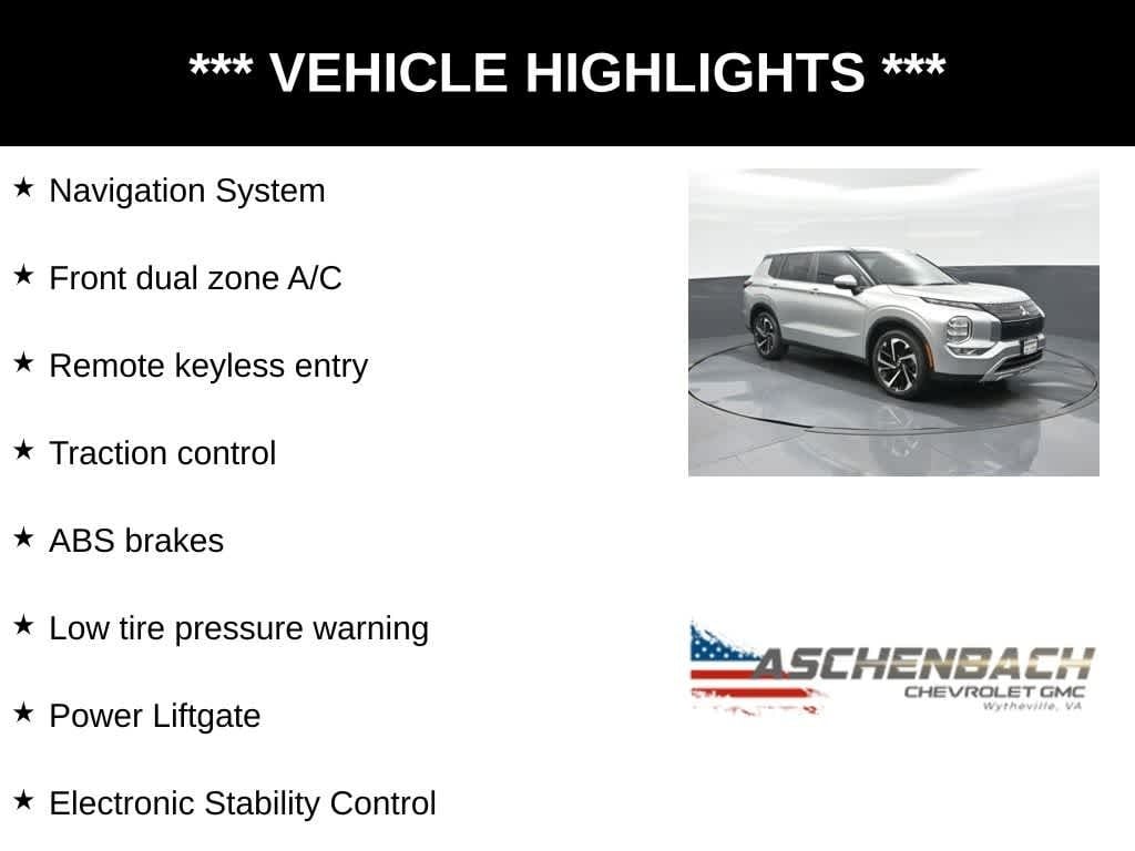 2023 Mitsubishi Outlander SE