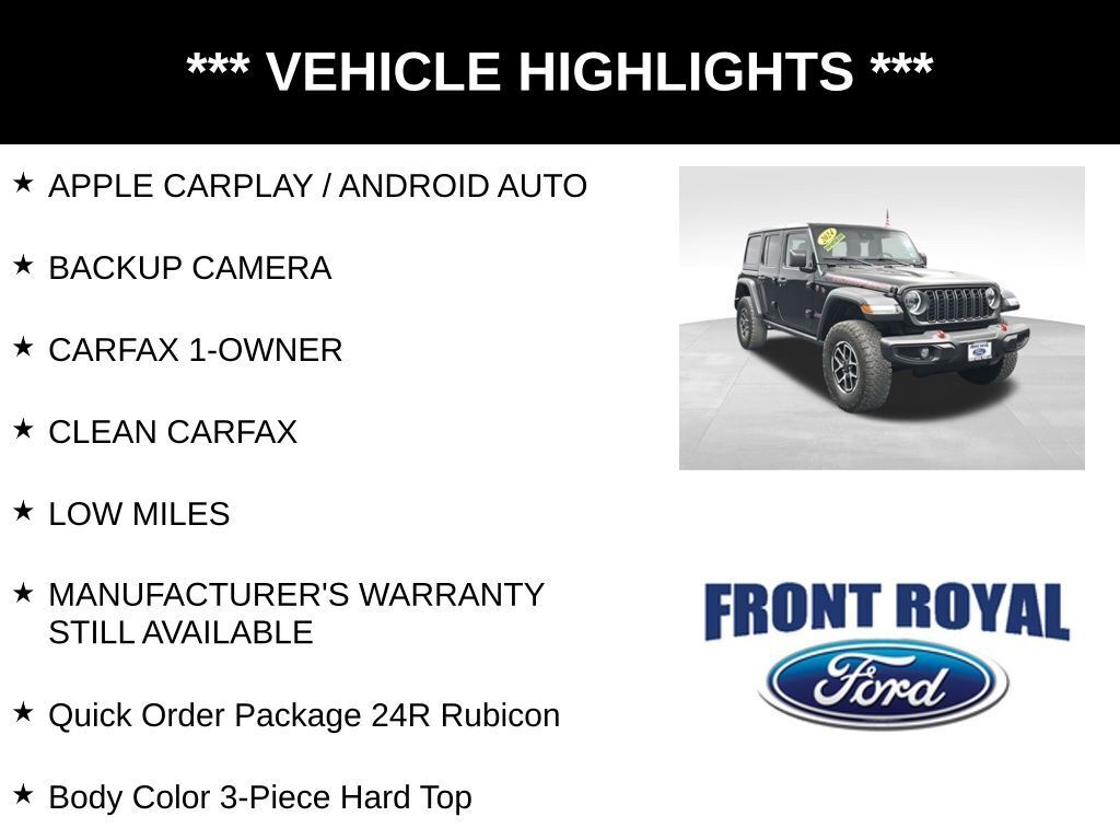 2024 Jeep Wrangler 4-Door Rubicon 4x4