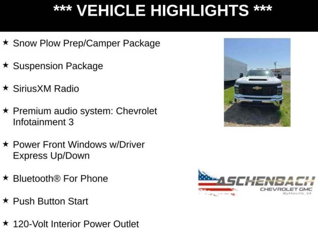 2024 Chevrolet Silverado 2500HD 4WD Crew Cab Long Bed Work Truck