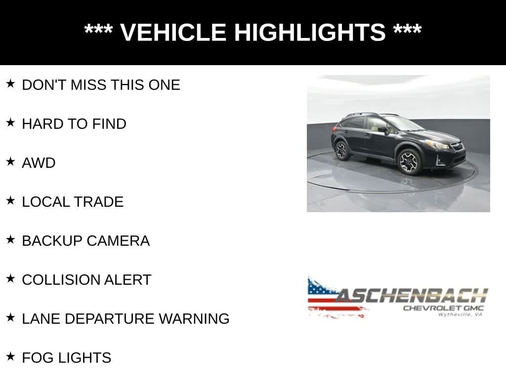 2016 Subaru Crosstrek 2.0i Premium