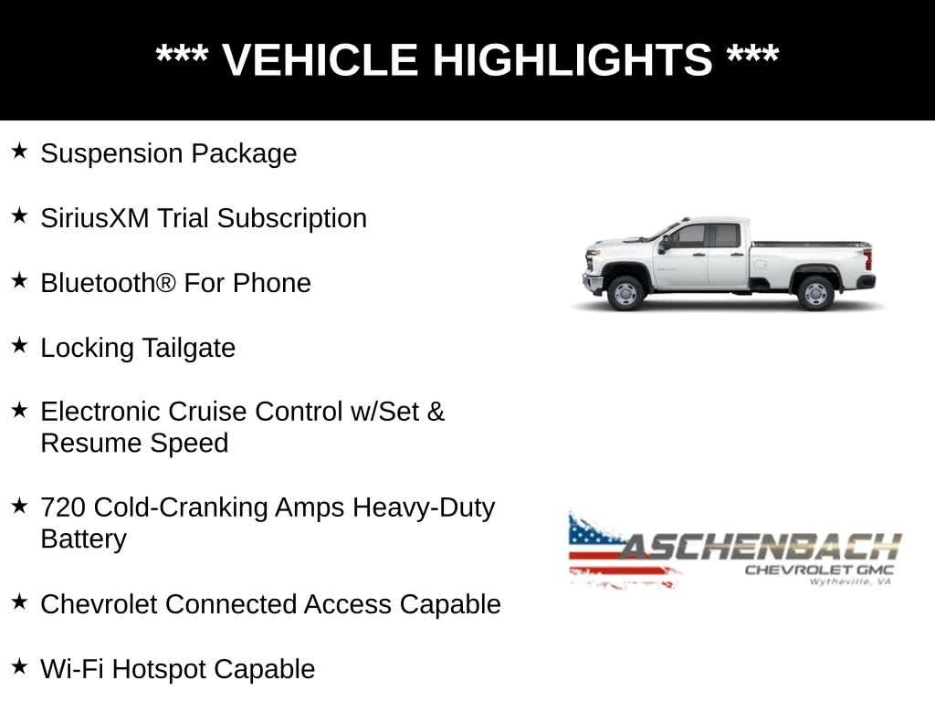 2025 Chevrolet Silverado 2500HD 2WD Double Cab Long Bed Work Truck