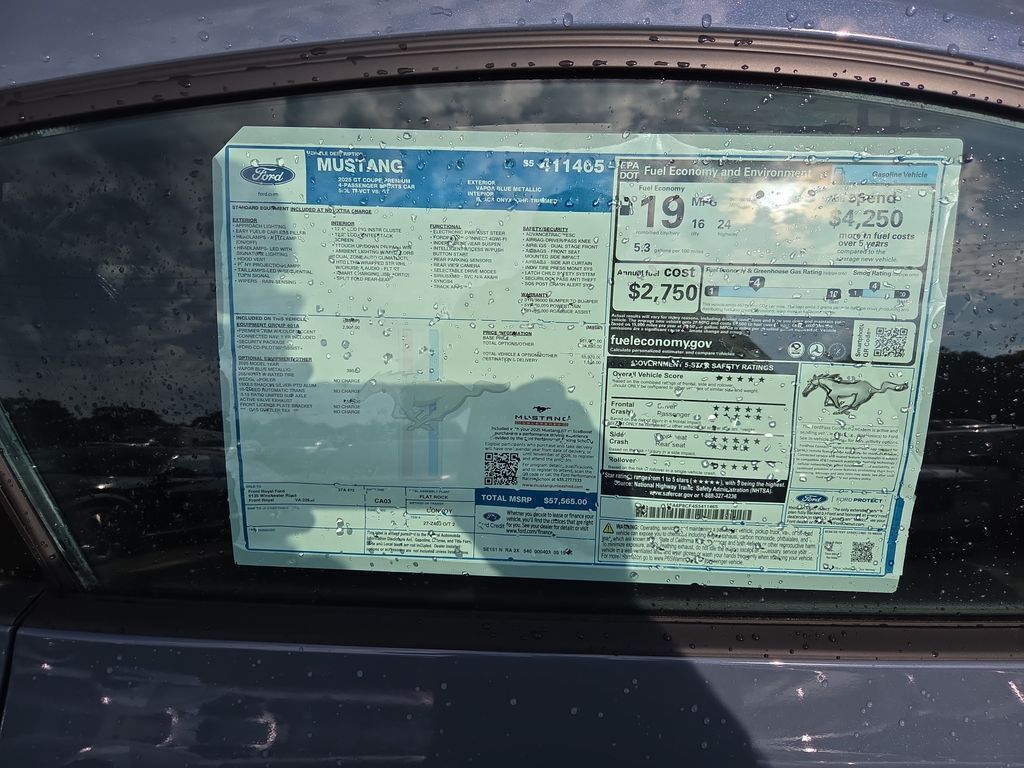 2025 Ford Mustang GT Premium Fastback