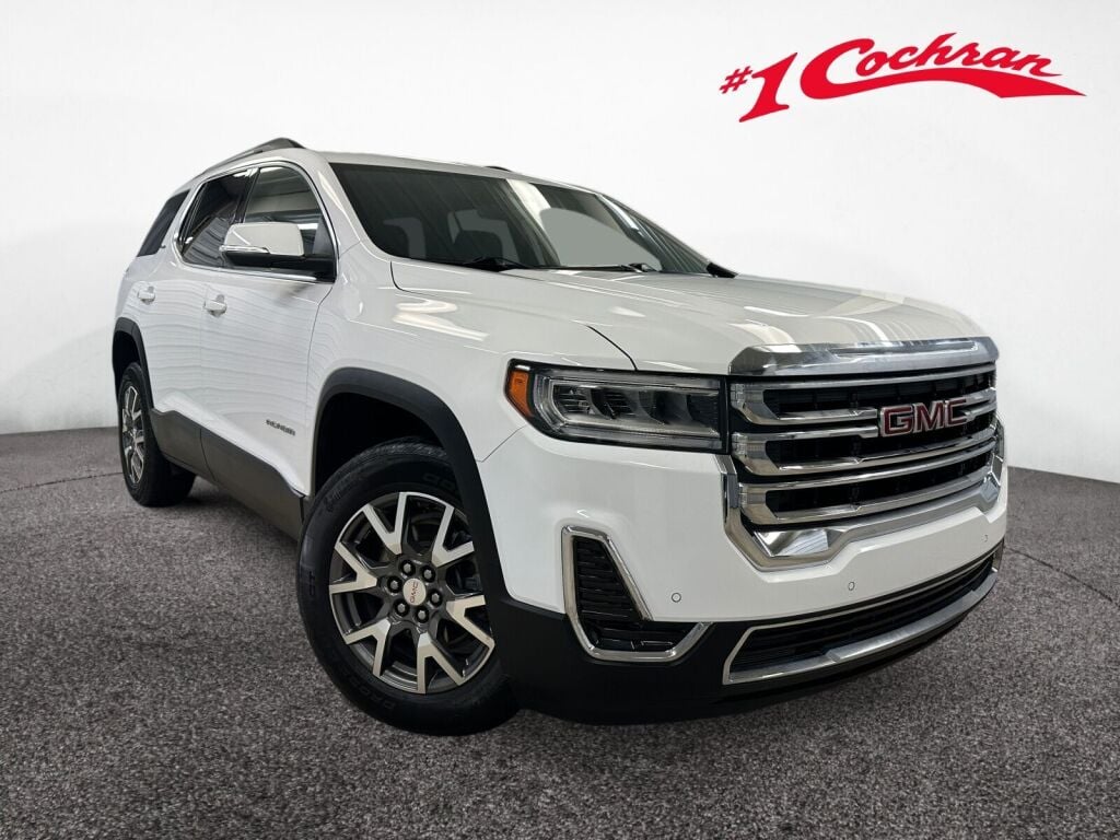 Summit White 2023 GMC Acadia SLE AWD SUV / Crossover Four-Wheel Drive 9-Speed Automatic