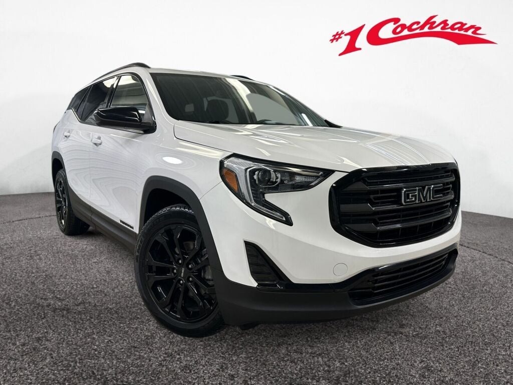 Summit White 2021 GMC Terrain SLE FWD SUV / Crossover Front-Wheel Drive 9-Speed Automatic
