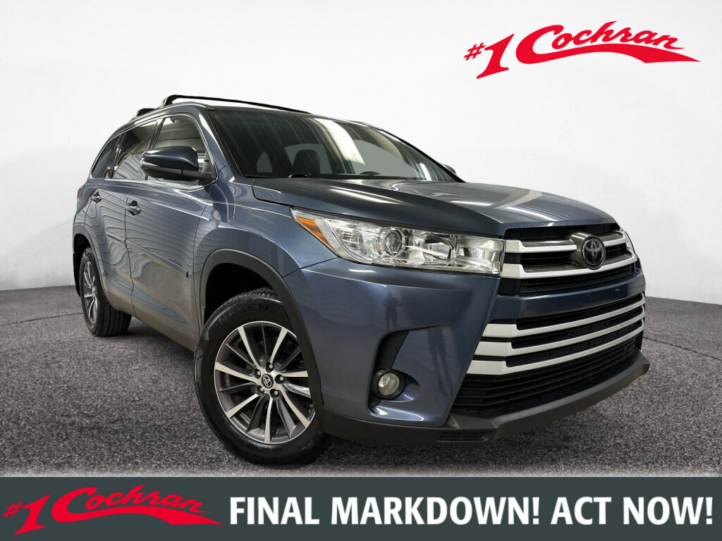 Shoreline Blue Pearl 2019 Toyota Highlander SUV / Crossover All-Wheel Drive 8-Speed Automatic