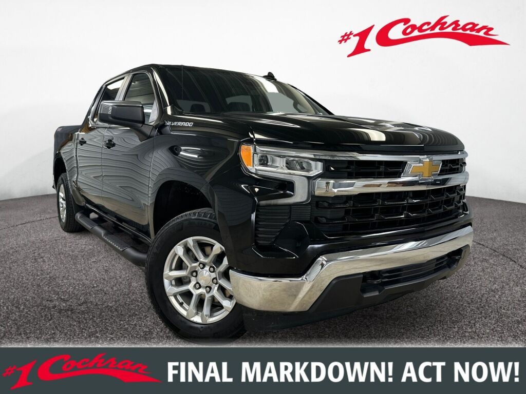 Black 2023 Chevrolet Silverado 1500 Pickup Truck Four-Wheel Drive 8-Speed Automatic