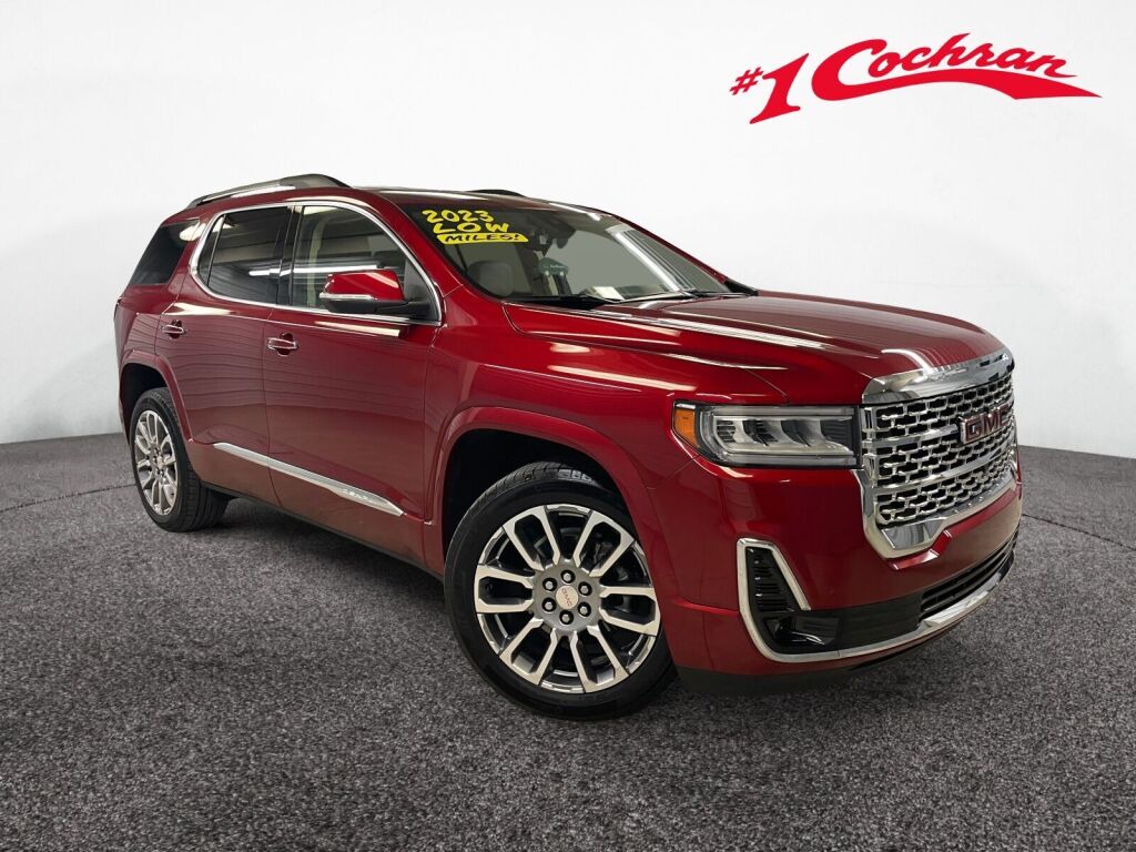 Volcanic Red Tintcoat 2023 GMC Acadia SUV / Crossover Four-Wheel Drive 9-Speed Automatic