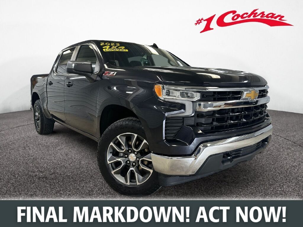 Dark Ash Metallic 2023 Chevrolet Silverado 1500 Pickup Truck Four-Wheel Drive Automatic