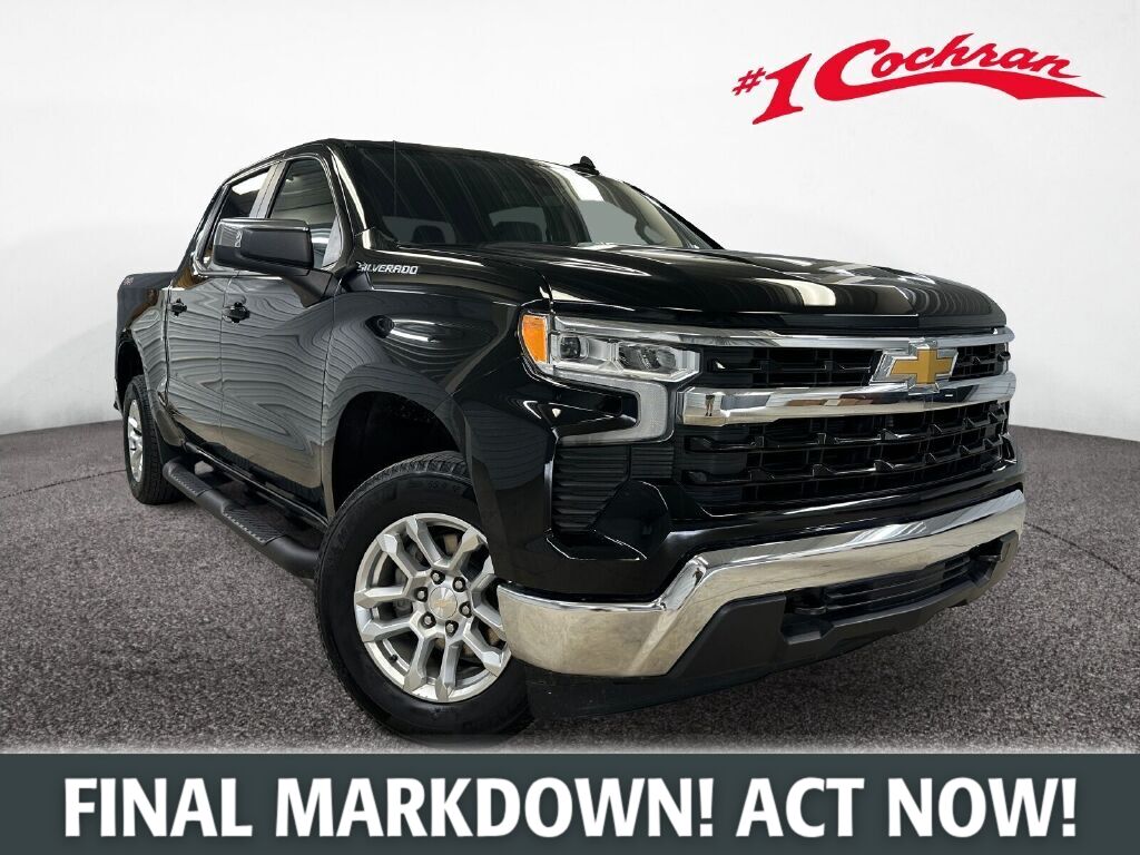 Black 2023 Chevrolet Silverado 1500 Pickup Truck Four-Wheel Drive 8-Speed Automatic