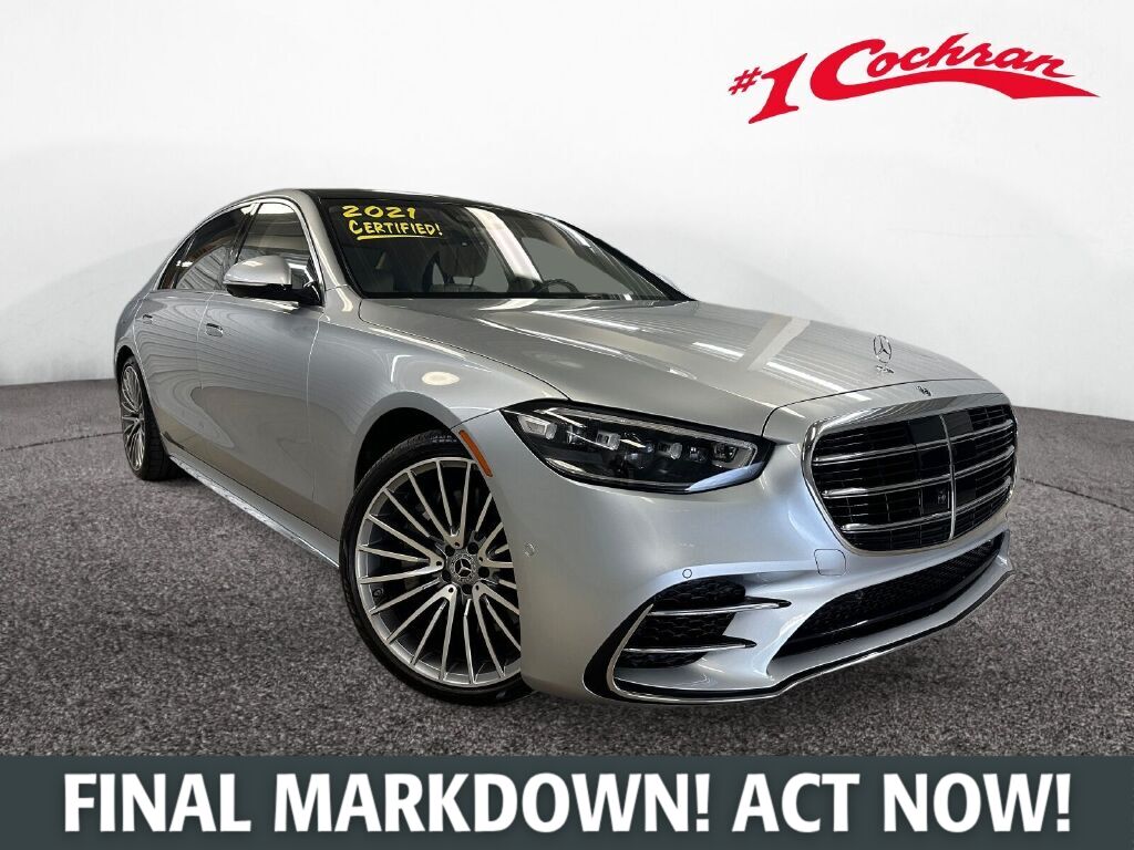 Cirrus Silver Metallic 2021 Mercedes-Benz S-Class Sedan All-Wheel Drive 9-Speed Automatic
