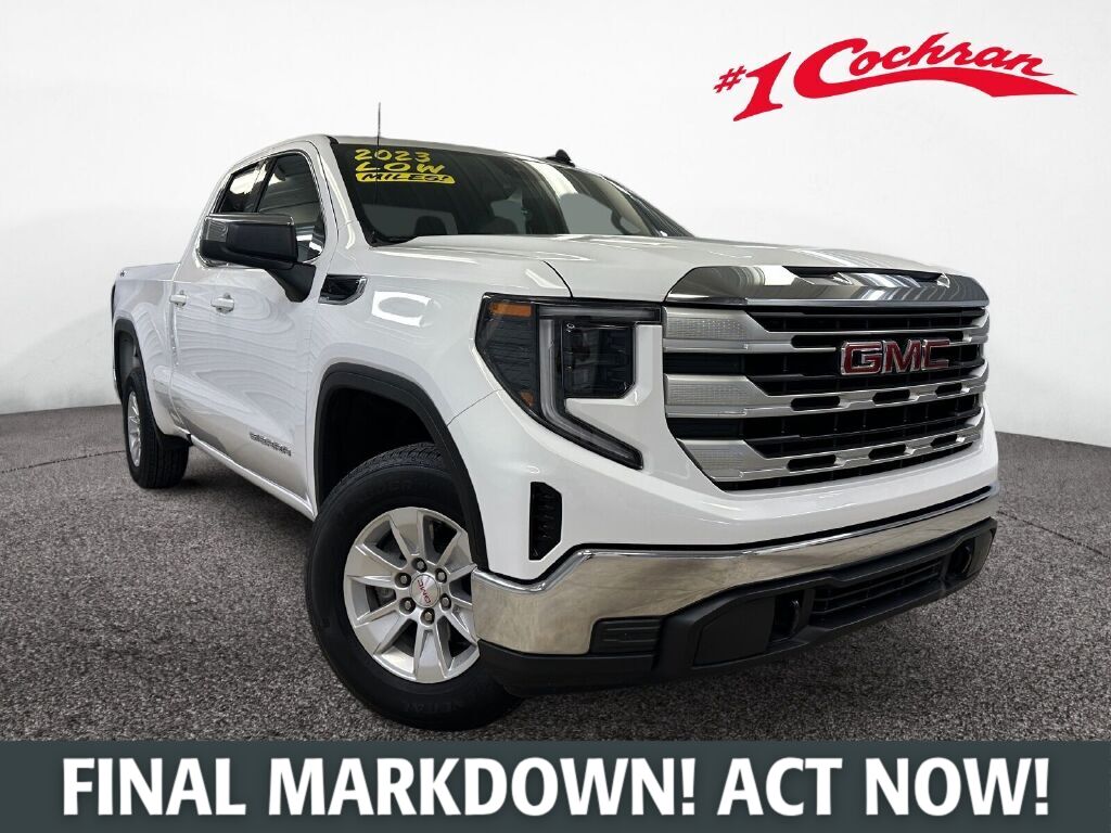 Summit White 2023 GMC Sierra 1500 Pickup Truck Four-Wheel Drive 8-Speed Automatic