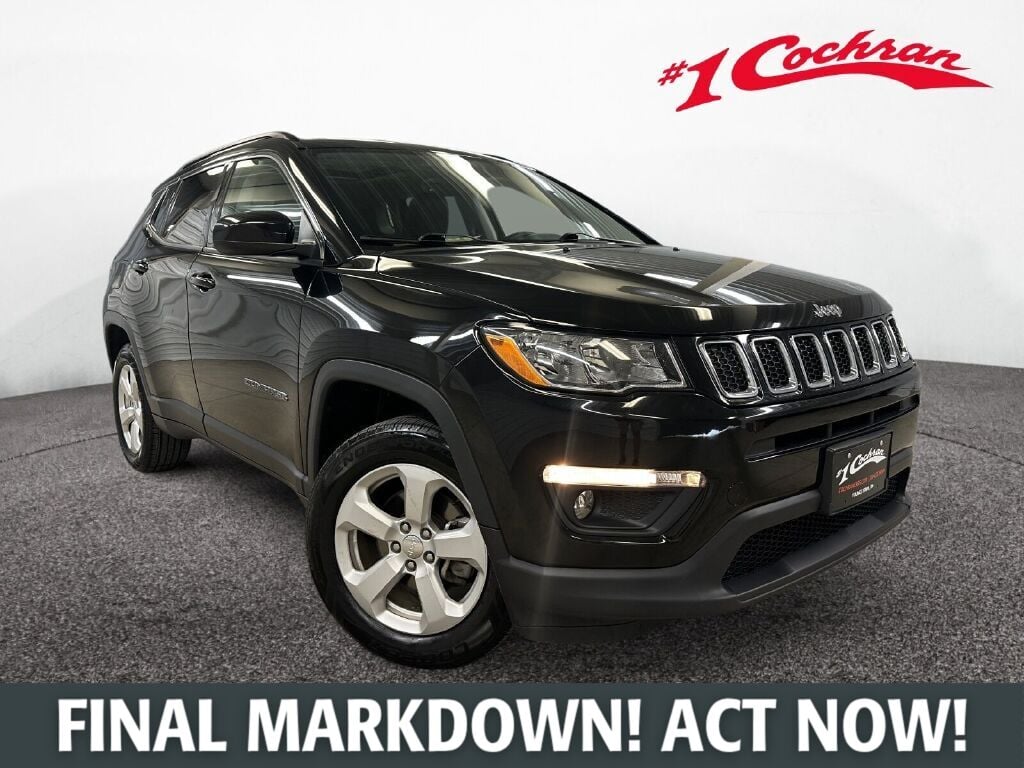 Diamond Black Crystal Pearlcoat 2018 Jeep Compass SUV / Crossover Four-Wheel Drive 9-Speed Automatic