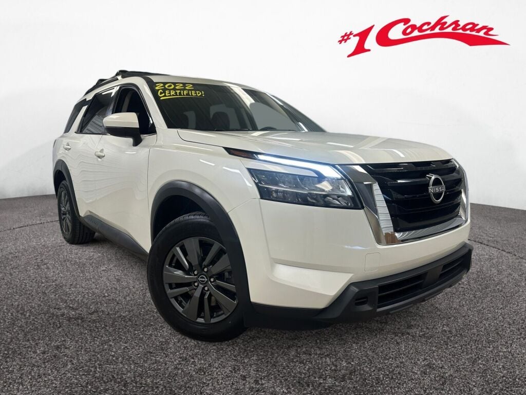 Pearl White Tricoat 2022 Nissan Pathfinder SUV / Crossover All-Wheel Drive 9-Speed Automatic