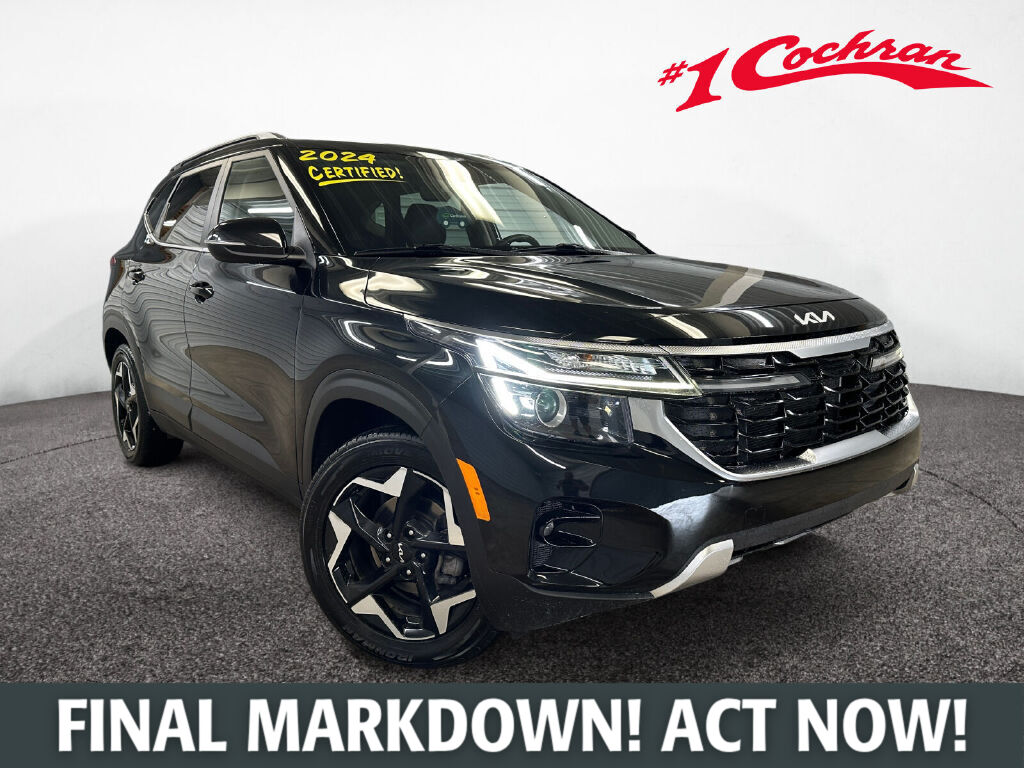 Fusion Black 2024 Kia Seltos SUV / Crossover Front-Wheel Drive Continuously Variable Transmission