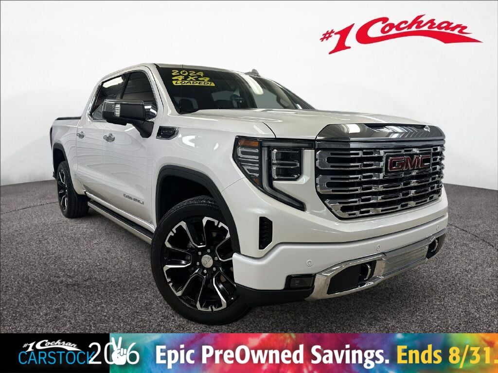 White Frost Tricoat 2024 GMC Sierra 1500 Pickup Truck Four-Wheel Drive Automatic
