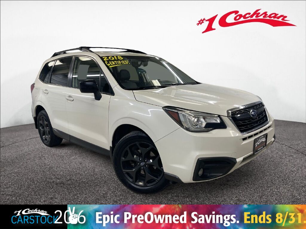 Crystal White Pearl 2018 Subaru Forester SUV / Crossover All-Wheel Drive Continuously Variable Transmission