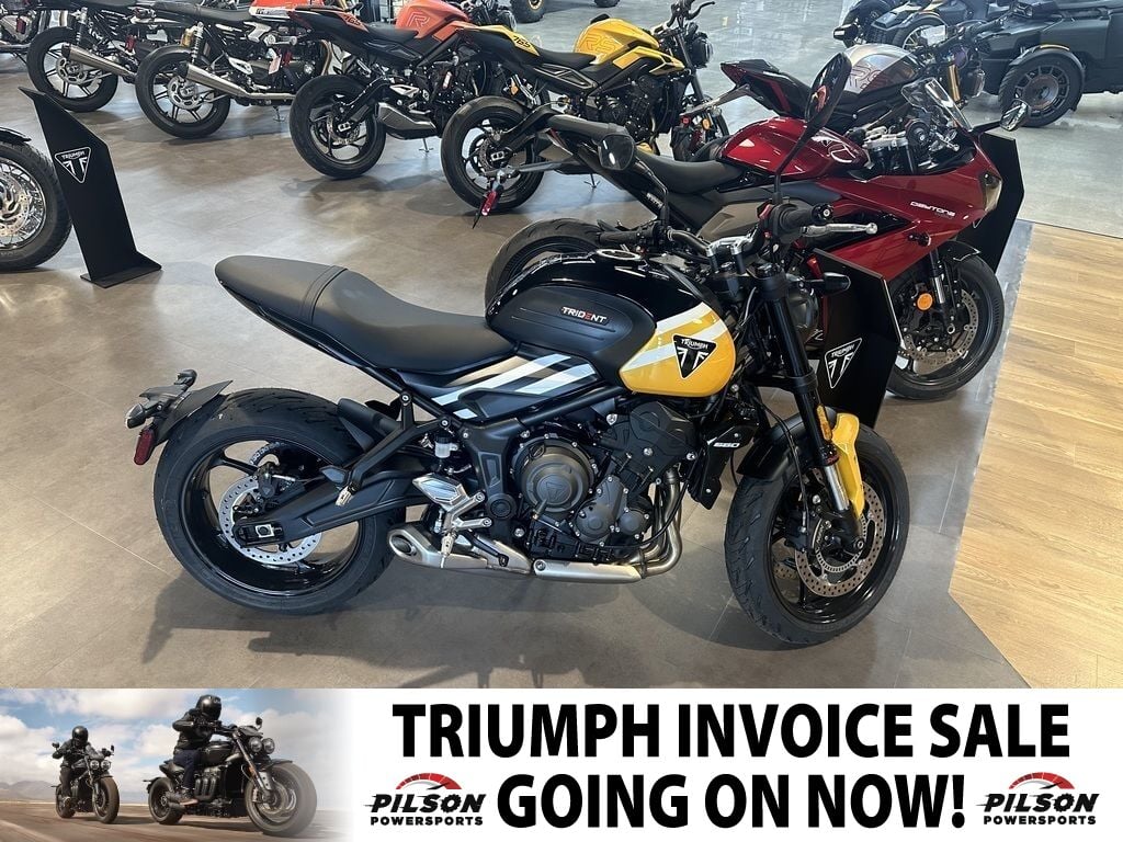 2025 Triumph Trident 660 Cosmic Yellow/Sapphire Black