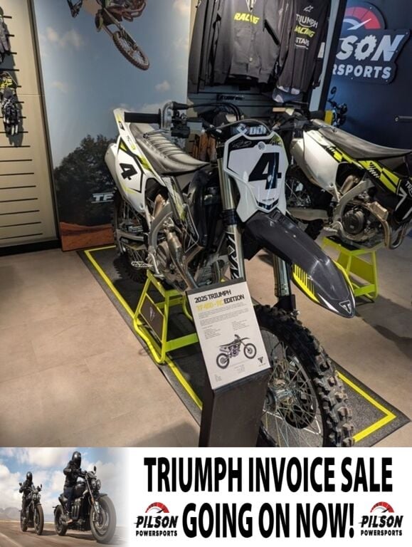 2025 Triumph TF 450-RC Edition Jet Black/Pure White
