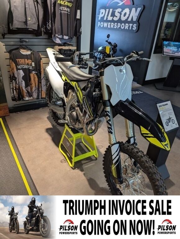 2025 Triumph TF 250-X Jet Black/Pure White