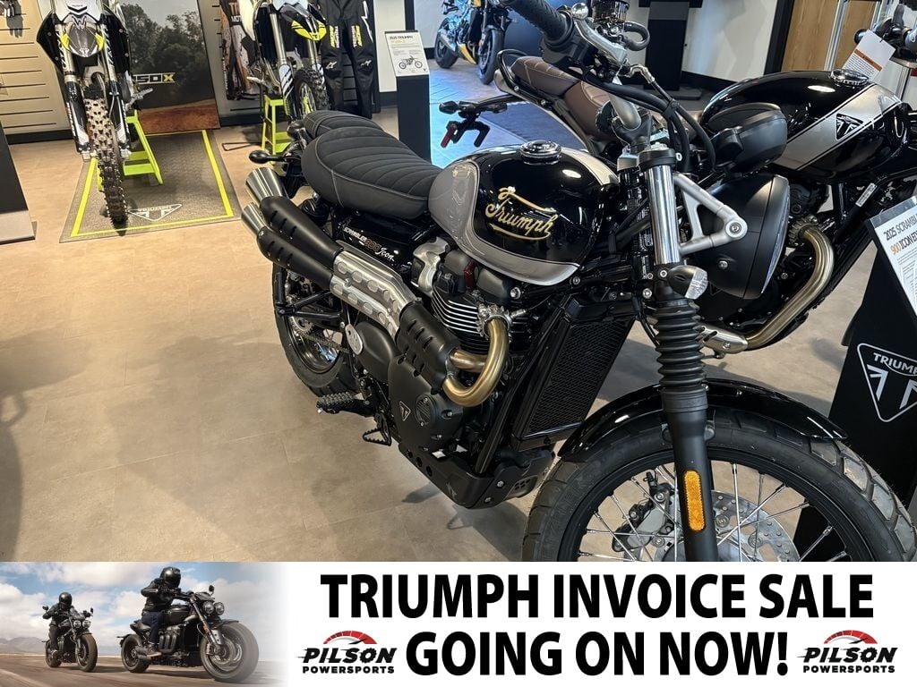 2025 Triumph Scrambler 900 Sapphire Black/Aluminium Silver