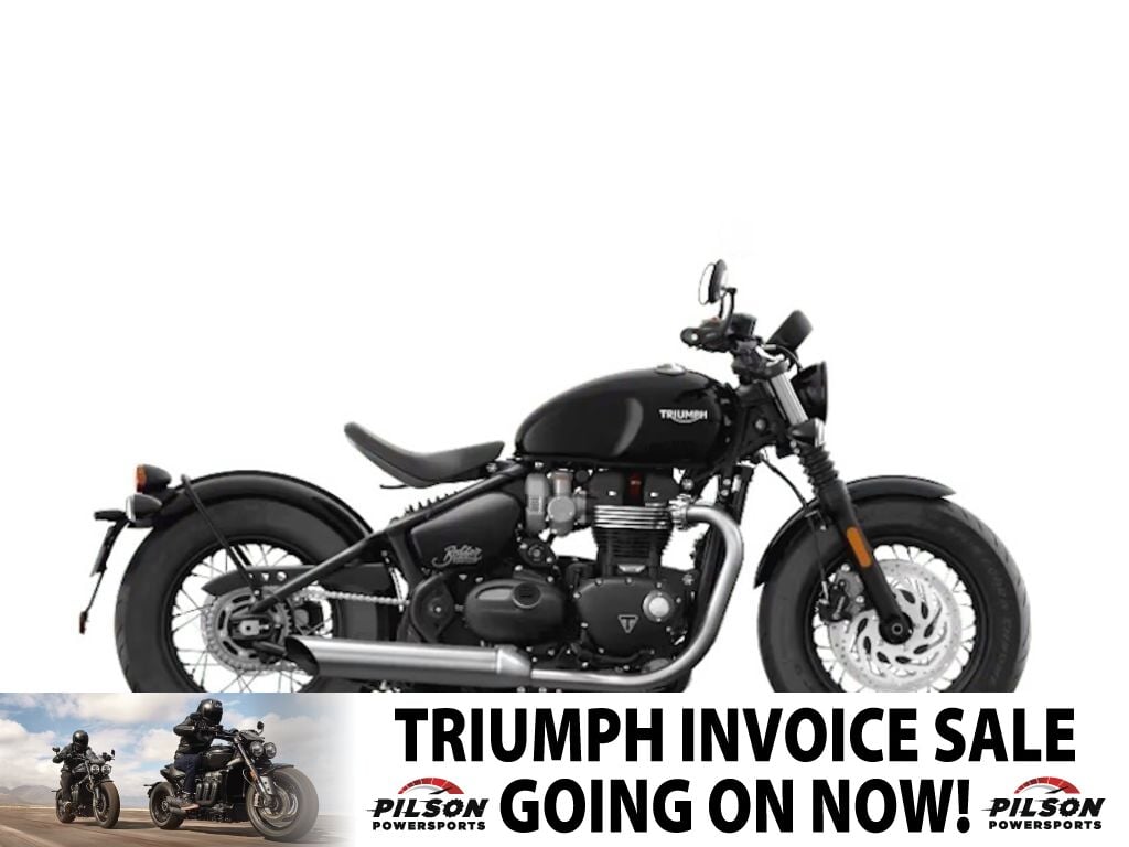 2025 Triumph Bonneville Bobber Jet Black