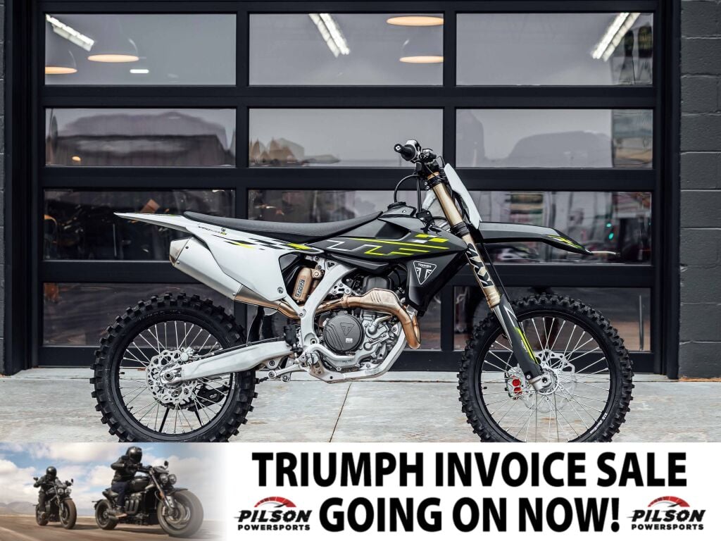 2026 Triumph TF 450-X Jet Black/Pure White