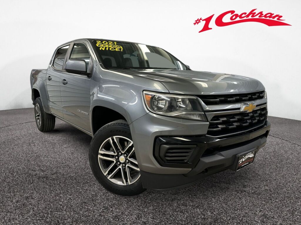 Gray (Satin Steel Metallic) 2021 Chevrolet Colorado Pickup Truck Four-Wheel Drive 8-Speed Automatic