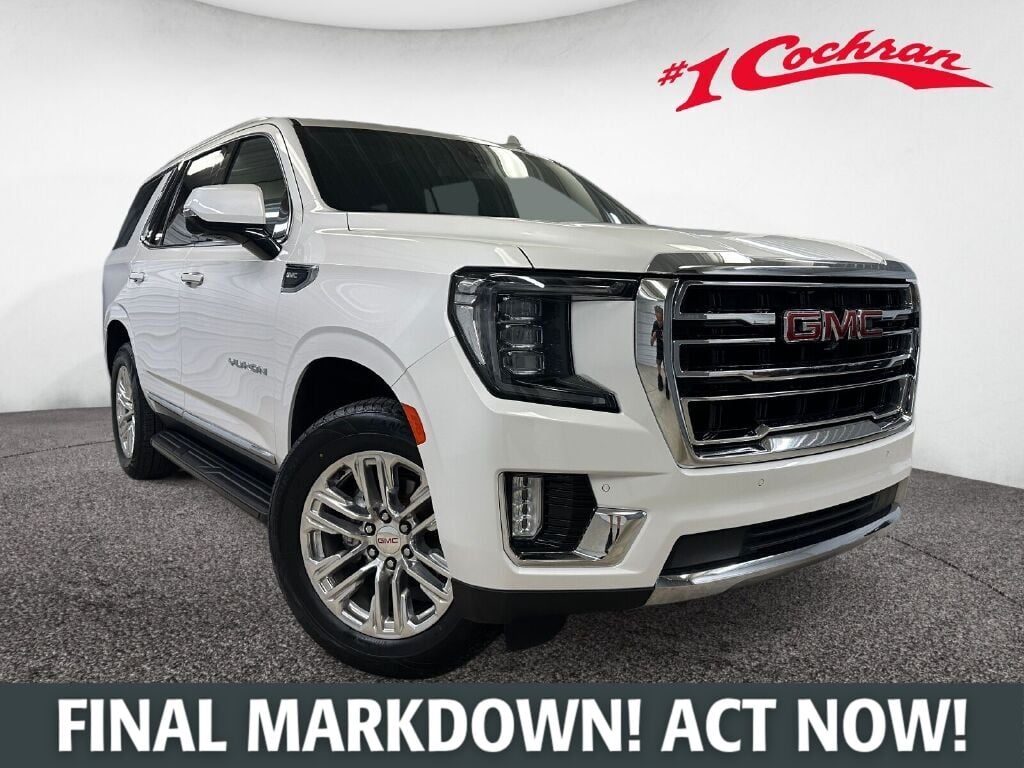 White Frost Tricoat 2021 GMC Yukon SUV / Crossover Four-Wheel Drive Automatic