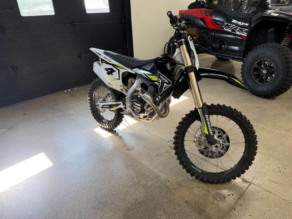 2025 Triumph TF 450-RC Edition Jet Black/Pure White