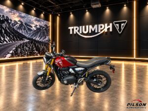 2026 Triumph Speed 400 Lava Red Gloss/Storm Grey Base