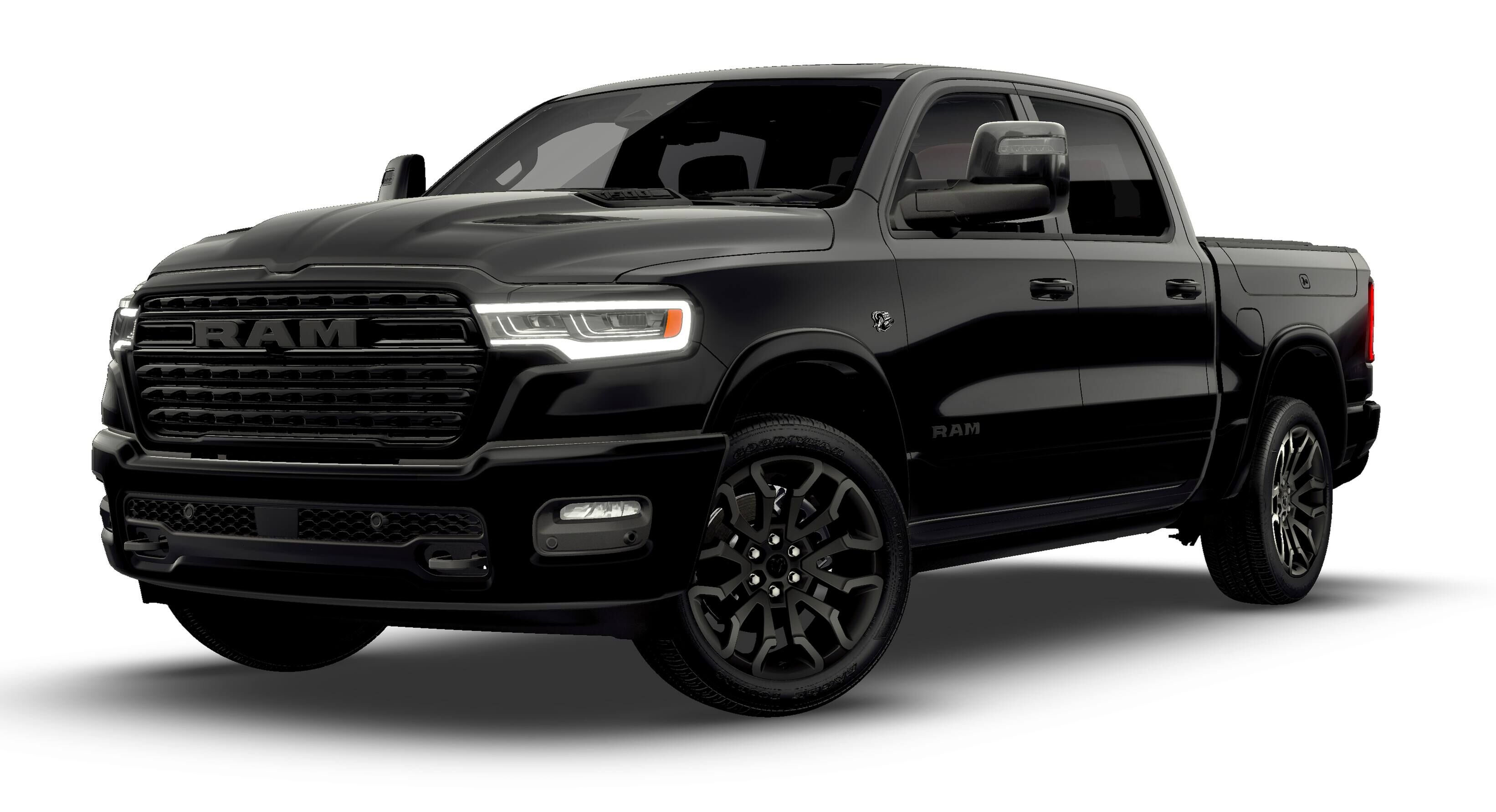Black 2026 RAM 1500 Limited Crew Cab 4WD Pickup Truck Four-Wheel Drive 8-Speed Automatic