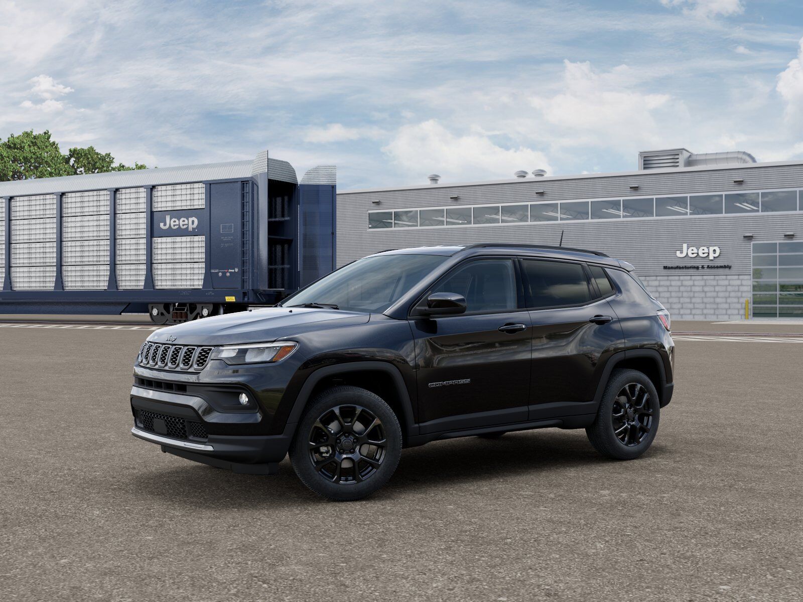 Diamond Black Crystal Pearl-Coat Exterior Paint 2026 Jeep Compass Latitude 4WD SUV / Crossover Four-Wheel Drive 8-Speed Automatic