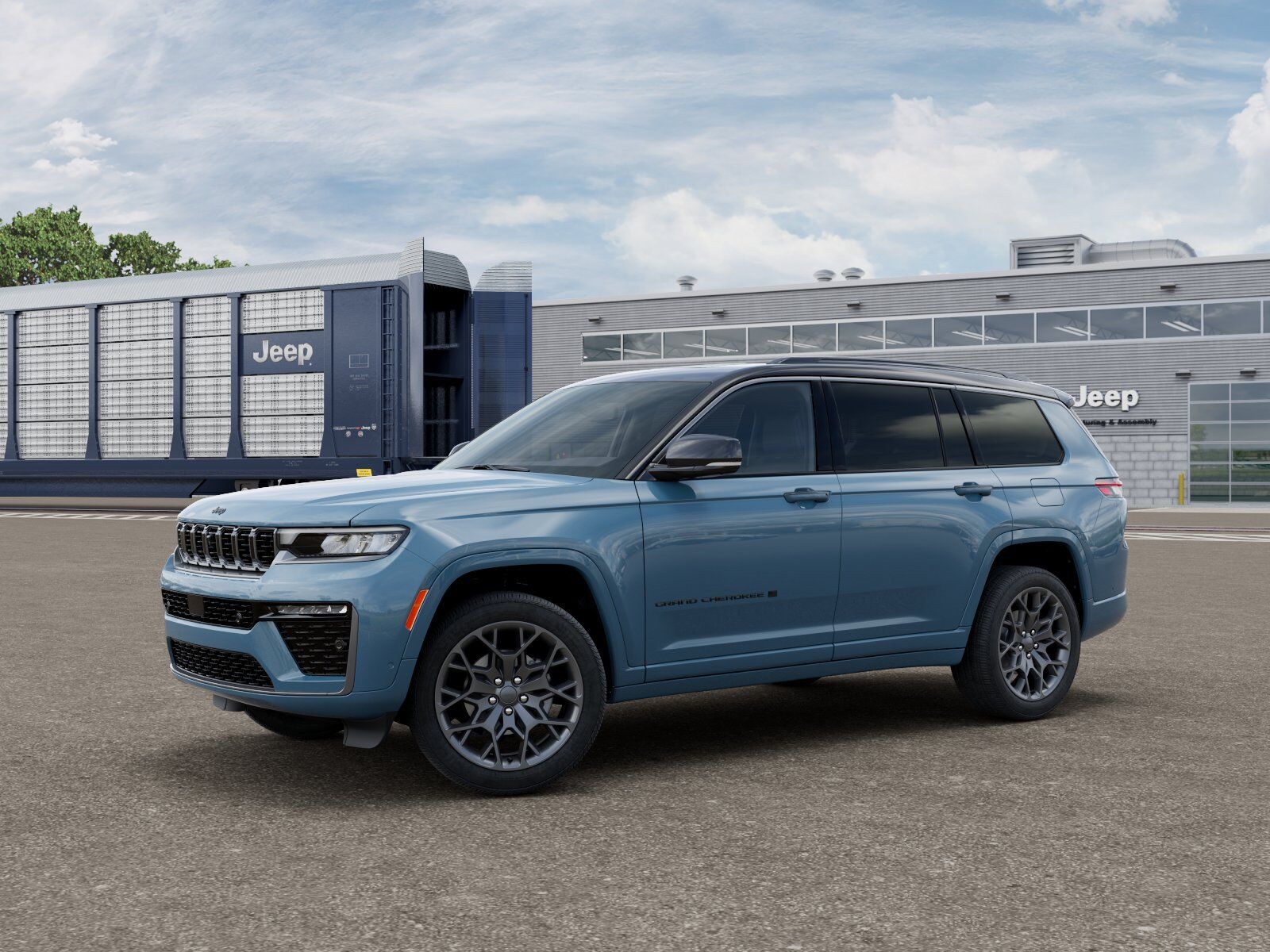 Gray (Steel Blue) 2026 Jeep Grand Cherokee L Summit 4WD SUV / Crossover Four-Wheel Drive 8-Speed Automatic