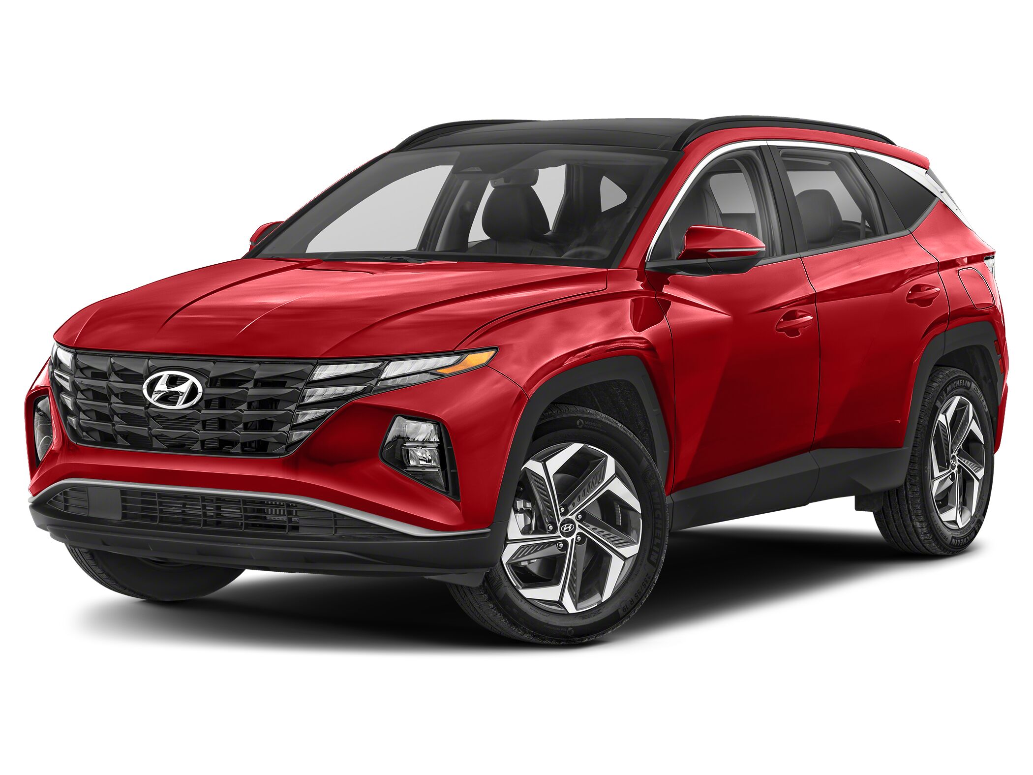 Crimson Red 2023 Hyundai Tucson Hybrid Luxury AWD SUV / Crossover 6-Speed Automatic
