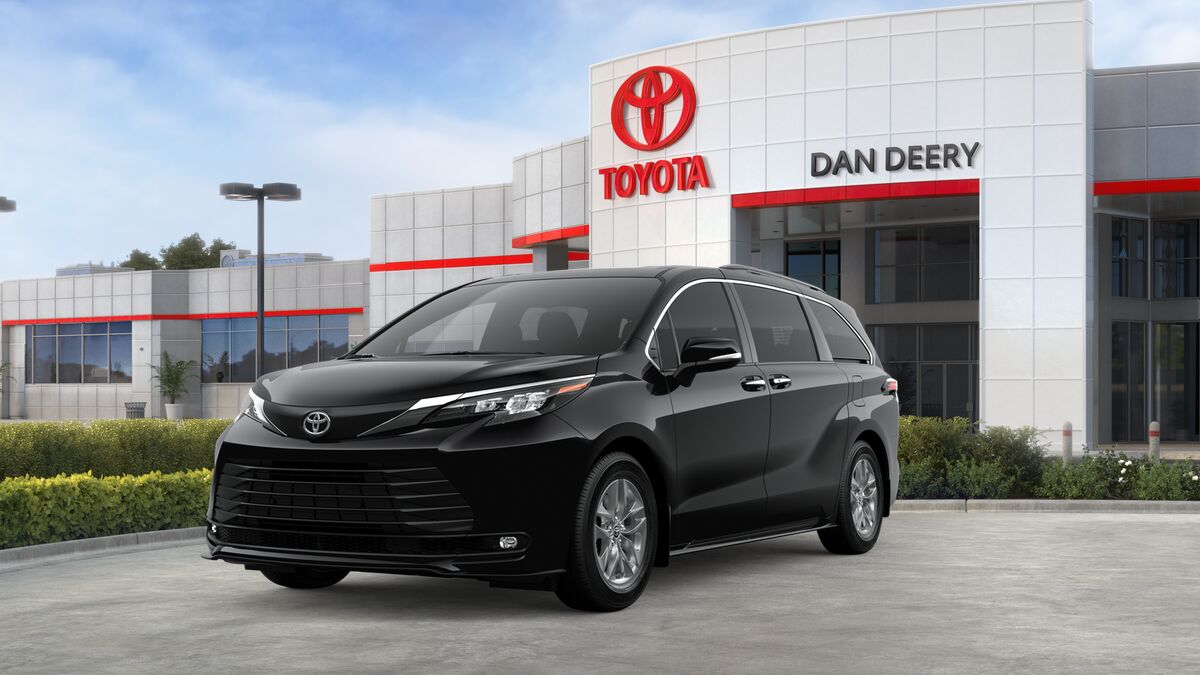 Midnight Black Metallic 2026 Toyota Sienna XLE 7-Passenger AWD Minivan All-Wheel Drive Continuously Variable Transmission