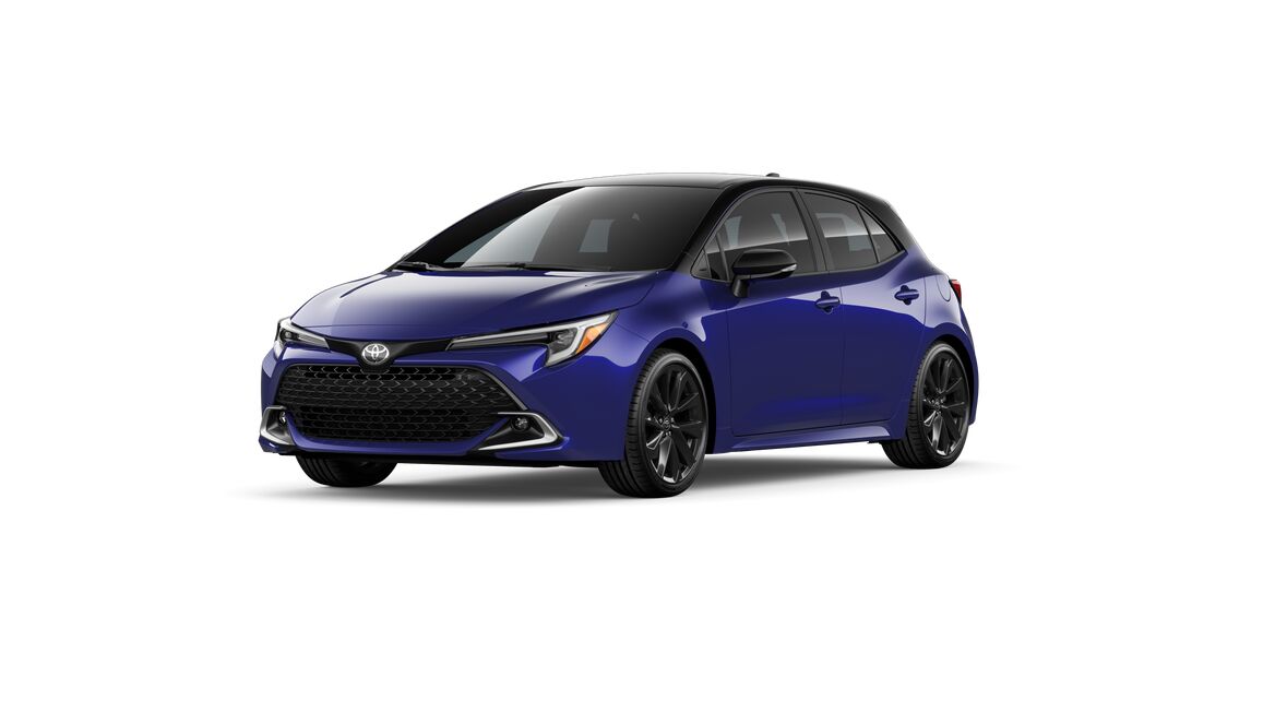 Blue Crush Metallic with Midnight Black Metallic r 2026 Toyota Corolla Hatchback XSE FWD Hatchback Front-Wheel Drive Continuously Variable Transmission