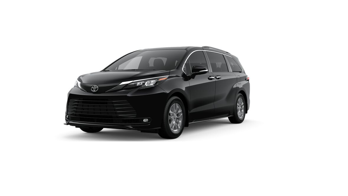 Midnight Black Metallic 2026 Toyota Sienna Minivan All-Wheel Drive Continuously Variable Transmission