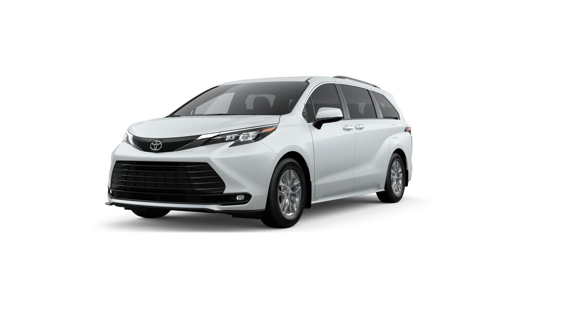 White (Wind Chill Pearl) 2026 Toyota Sienna Minivan Front-Wheel Drive Continuously Variable Transmission