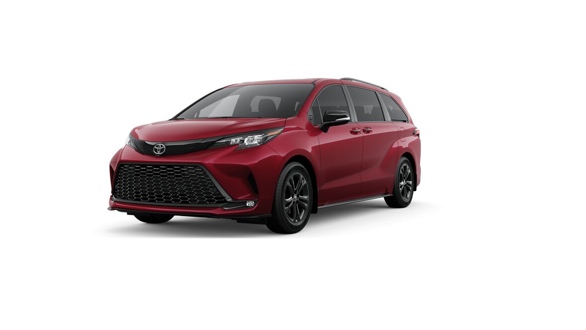 Red (Ruby Flare Pearl) 2026 Toyota Sienna Minivan All-Wheel Drive Continuously Variable Transmission