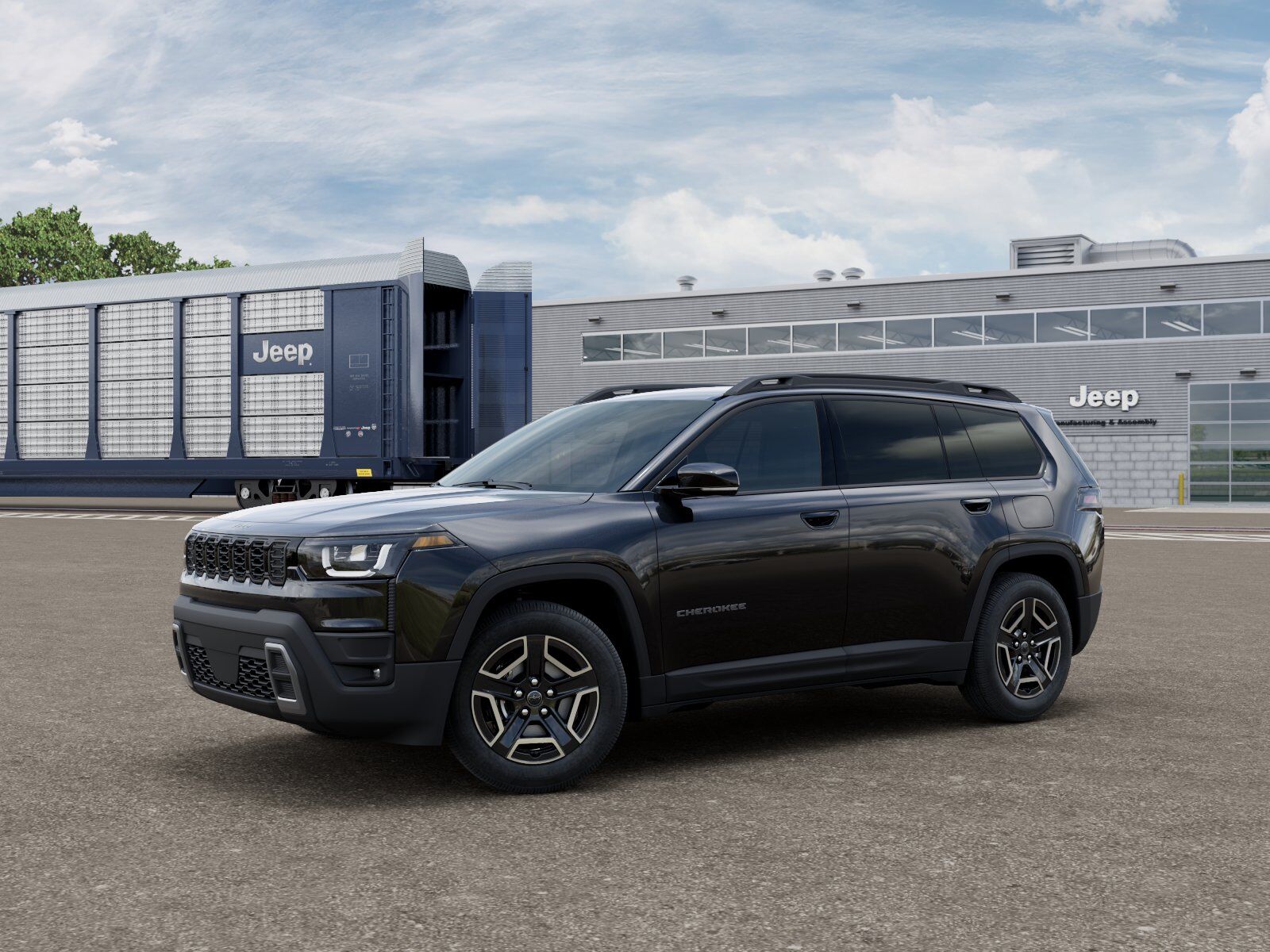 Diamond Black Crystal Pearl-Coat Exterior Paint 2026 Jeep Cherokee SUV / Crossover Four-Wheel Drive Continuously Variable Transmission