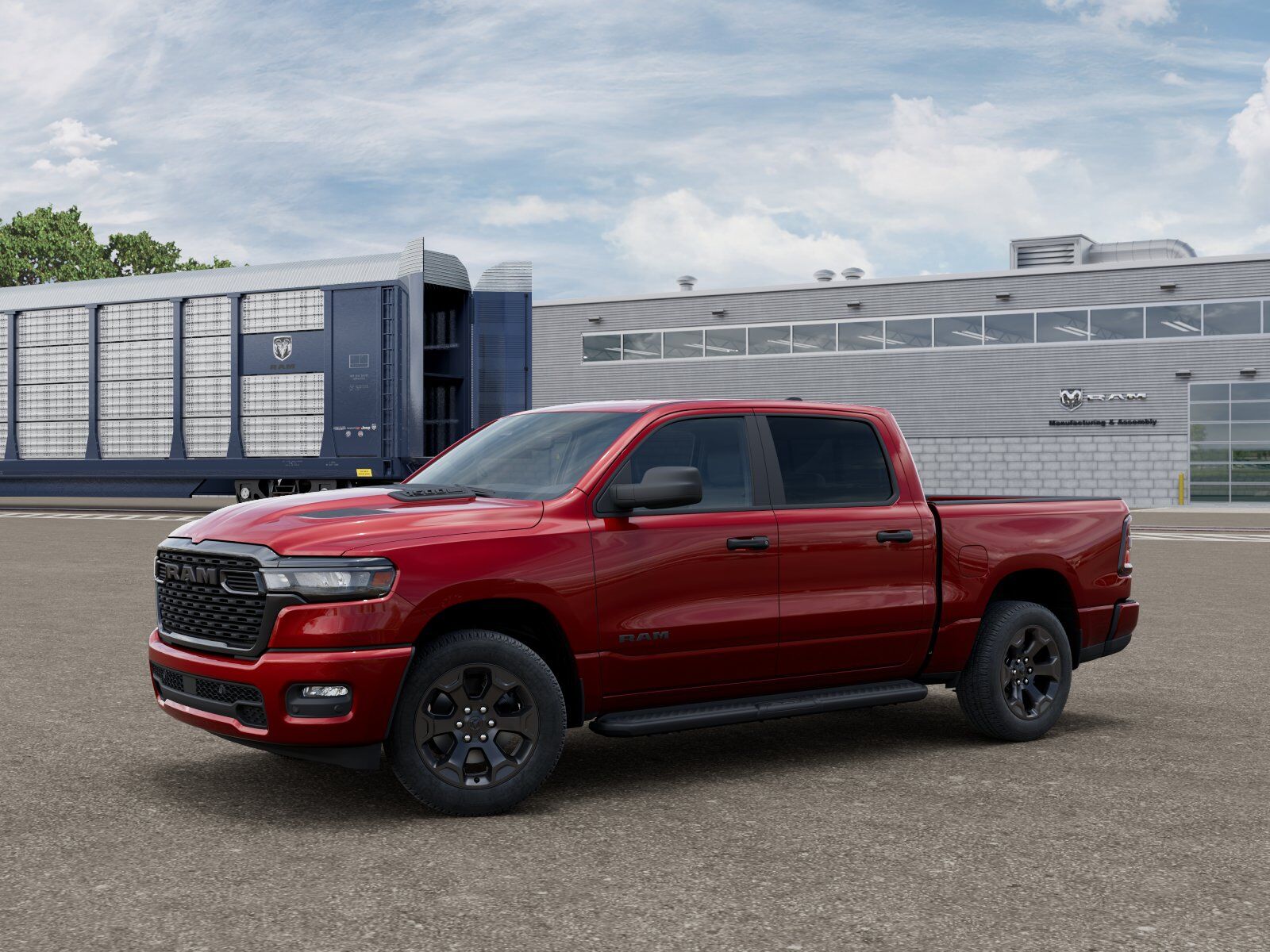 Molten Red Pearlcoat 2026 RAM 1500 Pickup Truck Four-Wheel Drive 8-Speed Automatic