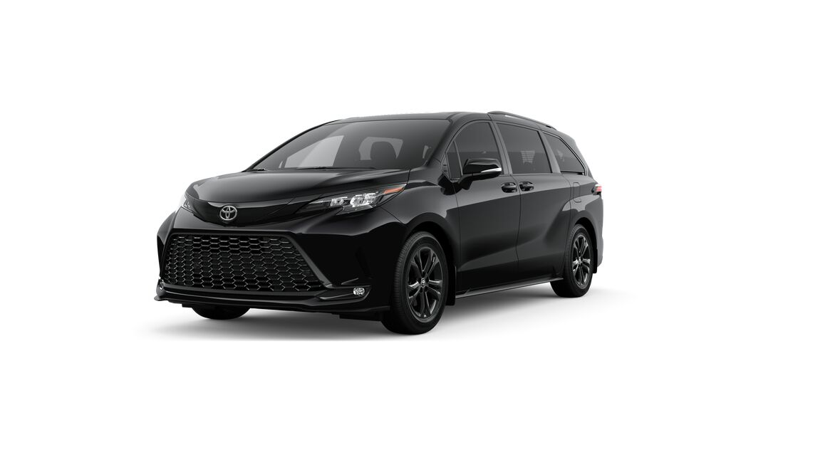 Midnight Black Metallic 2026 Toyota Sienna Minivan All-Wheel Drive Continuously Variable Transmission